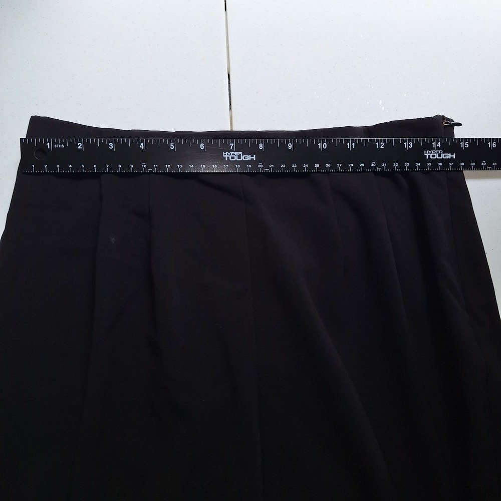 Vintage Black Dress Pants Worthington Stretch Women's Size 10 Side Zip Straight - Picture 13 of 16